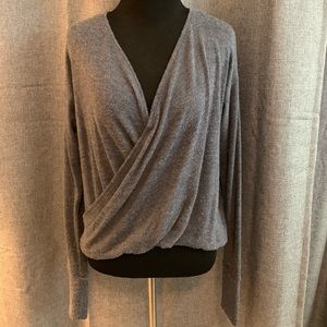 Abercrombie & Fitch Criss Cross Long Sleeve Top